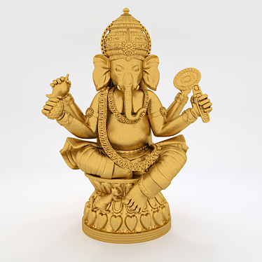 Sacred Ganesh Statue: Polys 1.25M, Verts 665K 3D model image 1 