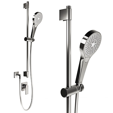 Luxury Shower Rail: Villeroy & Boch Embrace 3D model image 1 