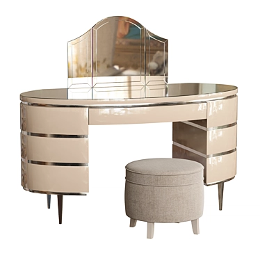 Title: Elegant Vanity Table 3D model image 1 