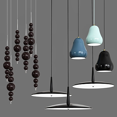 Lunar Tears Pendant Lamp 3D model image 1 