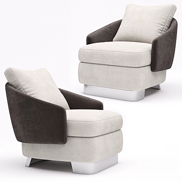 Elegant Minotti Lawson Armchair 3D model image 1 