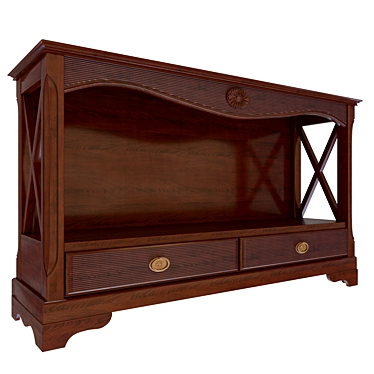 Fiesole Retrodivan Console - Italian-Made, CAVIO CASA, 1390 x 420 x h820 mm 3D model image 1 