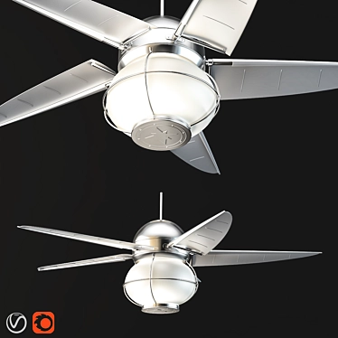 Modern Magellan Ceiling Fan 3D model image 1 