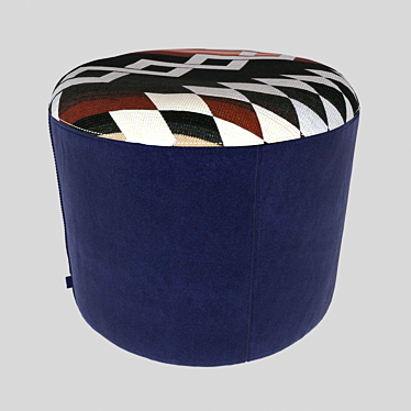 Cozy Ottoman Pouf for Relaxation 3D model image 1 