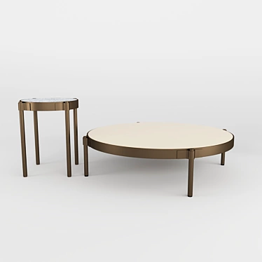 Minotti TAPE "OUTDOOR" Tables 3D model image 1 