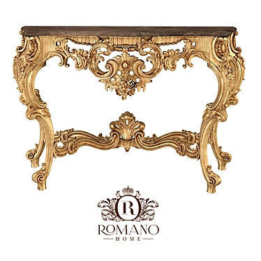 Isabella Console: Handcrafted Elegance by Romano Home 3D model image 1 