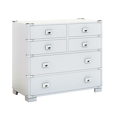 Pottery Barn Devon Dresser: Exquisite 3D Model 3D model image 1 