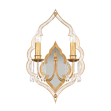 Tenerezza W5490.2 Gold Art Deco Sconce 3D model image 1 