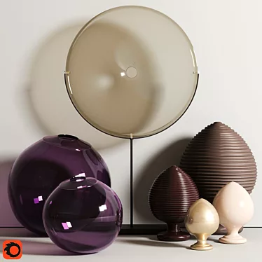 Modern Decor Set: 3ds max 2013 | FBX | Textures | Materials | Corona 2.0 3D model image 1 