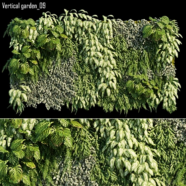 Elevate Your Greenery with Vertical Garden 3D model image 1 