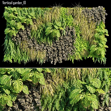 Lush Living: Vertical Garden Oasis 3D model image 1 