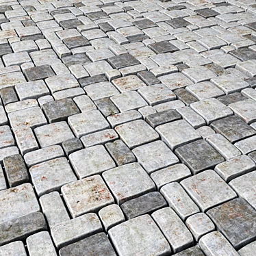 Vintage Stone Blocks for Stylish Paving 3D model image 1 