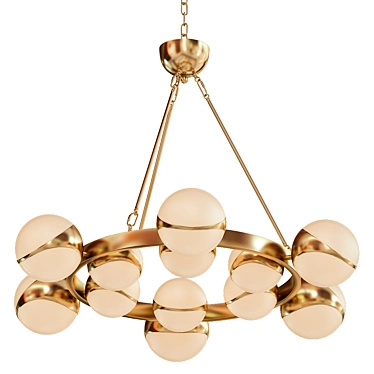 Illuminating Elegance: Piazetta Chandelier 3D model image 1 
