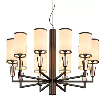 Elegant Illumination: Chandelier China 3D model image 1 