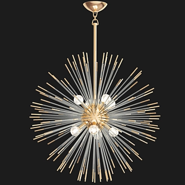 Celestial Orb Chandelier 3D model image 1 