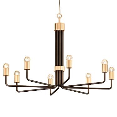 Elegant Le Marais Chandelier 3D model image 1 