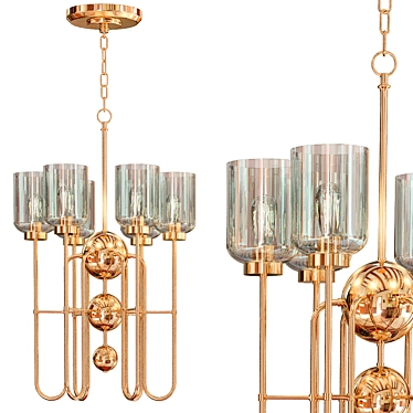 Elegant Williamsburg Tyrie Chandelier 3D model image 1 