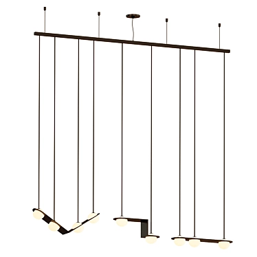 Modern LED Pendant Lamp LAURENT 3D model image 1 