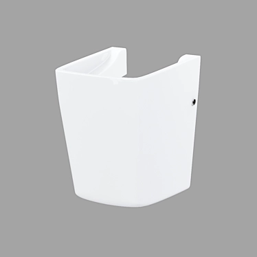 Cersanit Carina Pedestal: White 3D model image 1 