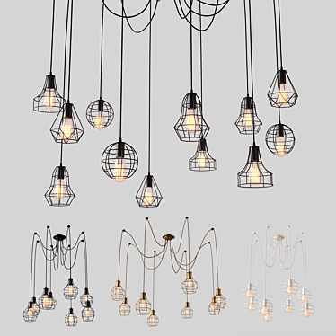 Arte Spider Lamp: Modern, Sleek Design 3D model image 1 