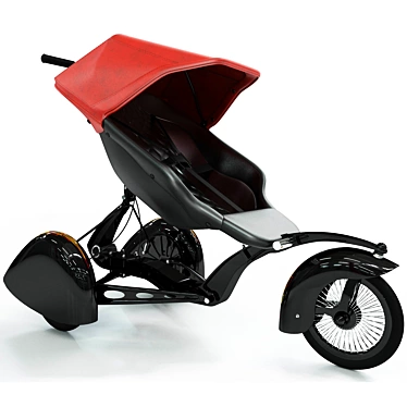 Transformable Kid Kustoms Roddler: Stroller to Bike! 3D model image 1 