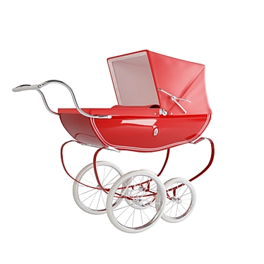 Classic Silver Cross Kensington Baby Carriage 3D model image 1 
