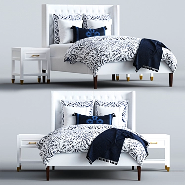 Tall Broderick Tufted Bed