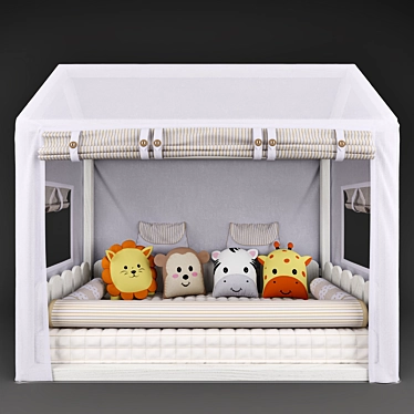 Montessorian Bed & Friends Safari Canopy 3D model image 1 
