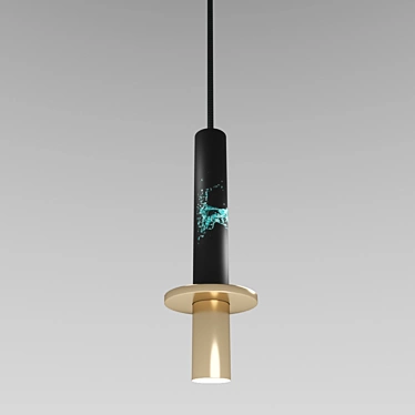 Sleek Modern Pendant Light 3D model image 1 