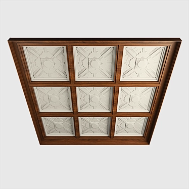 Elegant Ardeco Ceiling Design 3D model image 1 