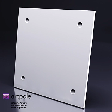 Loft Techno Gypsum 3D Panels: Modern Design at ArtPole 3D model image 1 