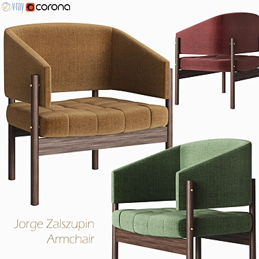 Jorge Zalszupin Senior Lounge Chair: Sleek Elegance for Ultimate Comfort 3D model image 1 
