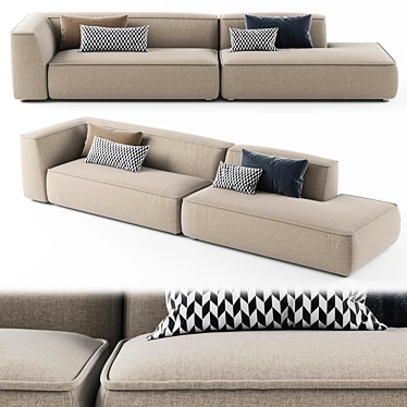 Lema CLOUD Modern Sectional Sofa 3D model image 1 