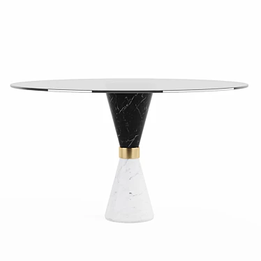 Elegant Vinicius Dining Table 3D model image 1 
