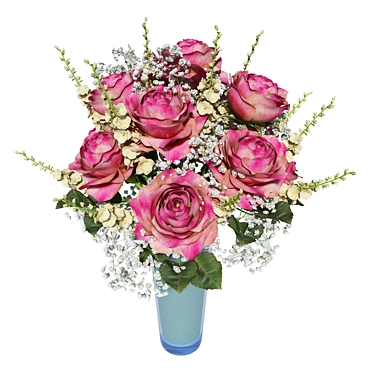 Blooming Rose: Delight in Elegance 3D model image 1 