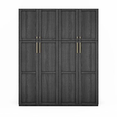 Contemporary Blackwood Cabinet 3D model image 1 