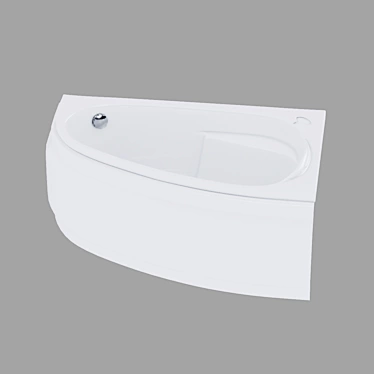 Asymmetric Bath: JOANNA 140x90, Right 3D model image 1 