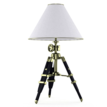 Elegant Ivanhoe Table Lamp 3D model image 1 