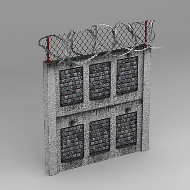 Secure Fortress: Double-Walled Protection 3D model image 1 