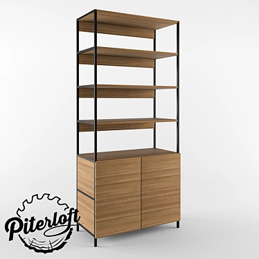 Industrial Loft Rack "Camber 3D model image 1 