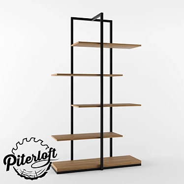 Industrial Loft "Lazurit" Rack 3D model image 1 