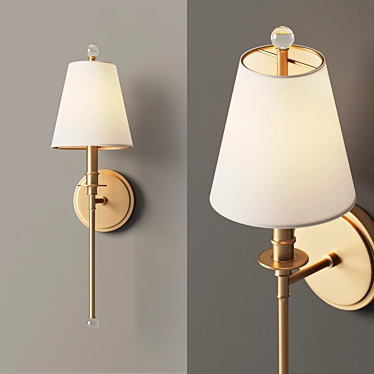 Elegant Bar Sconce 3D model image 1 