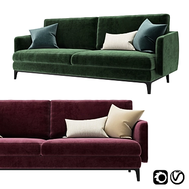 Venice Sofa: Stylish Comfort by Papadatos 3D model image 1 