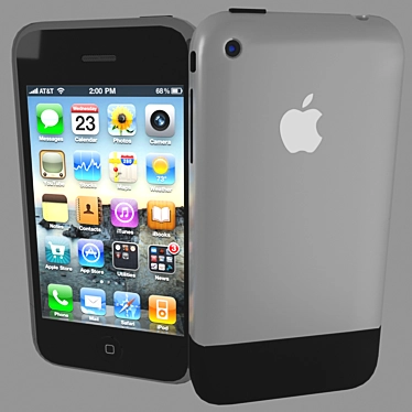 Retro iPhone 2G: Classic Design 3D model image 1 