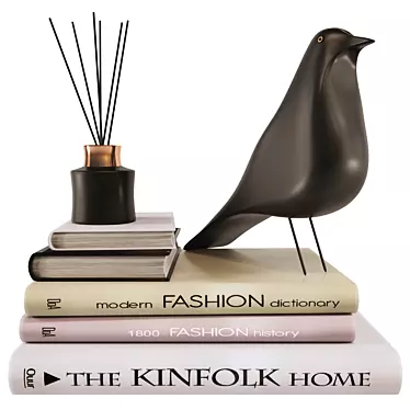 Modern Eames Bird Decor Set 3D model image 1 