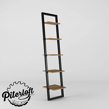 Industrial Lift Rack: Loft-style Storage Solution 3D model image 1 