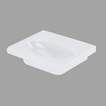 NATURE 50 Inset Sink: White 3D model image 1 