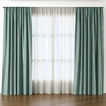 Elegant Curtain Designs for Any Room 3D model image 1 