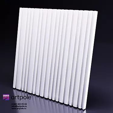 3D Barcode Gypsum Panel 3D model image 1 