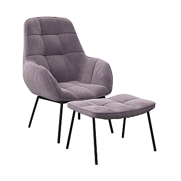 Comfort in Style: Delafield Armchair 3D model image 1 